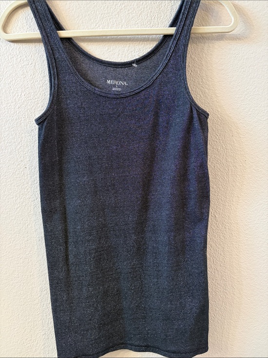 Merona Tops - Merona Black and silver metallic Tank Top
